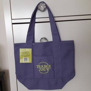 Trader Joe's Purple Mini Tote Bag
